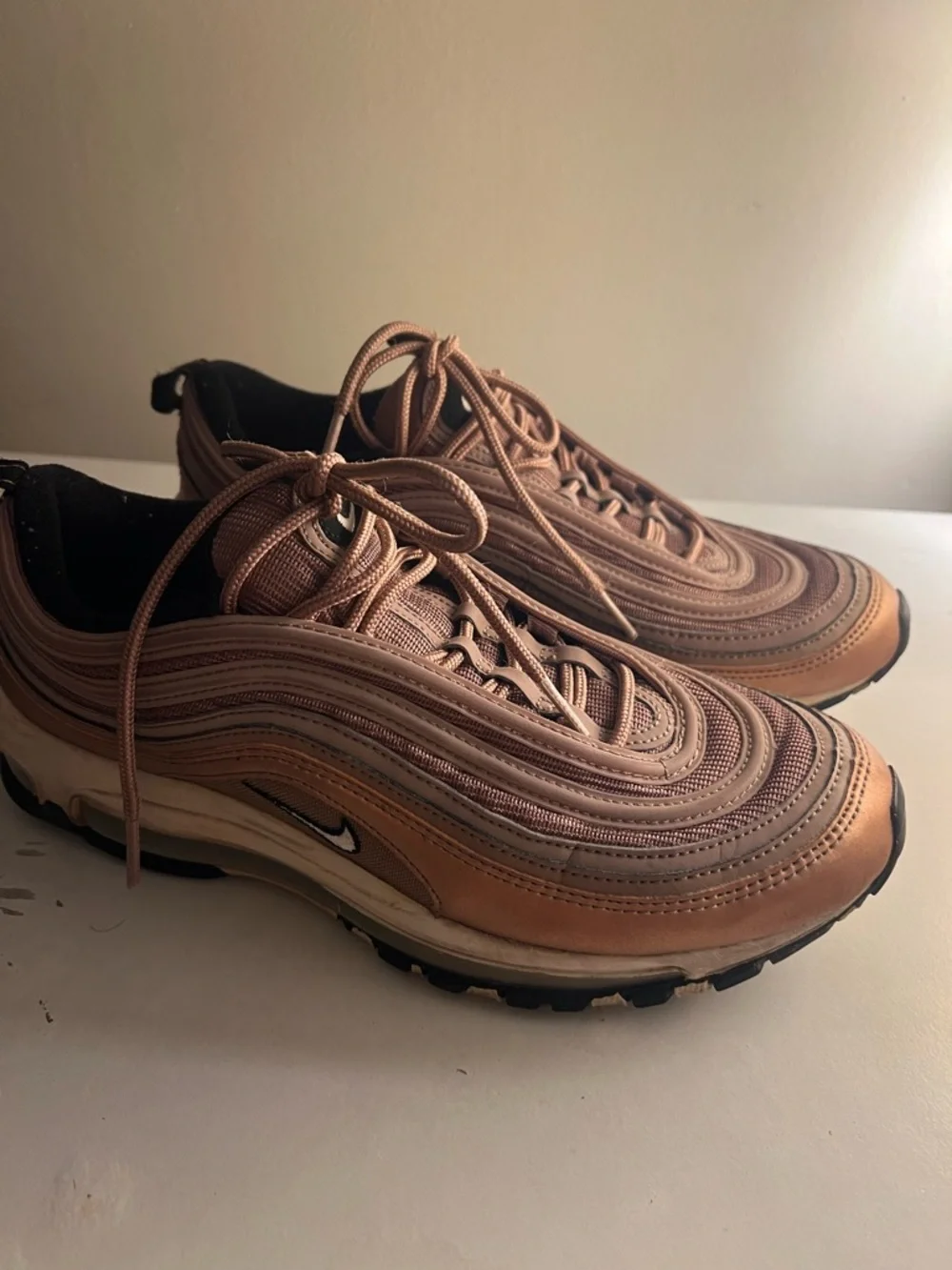 Nike Men’s Air Max 97 Sneakers in Copper/Tan